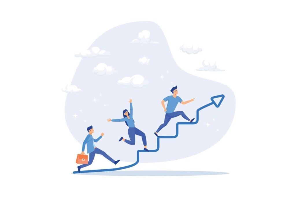 Illustration of employee learning and development strategy in HR